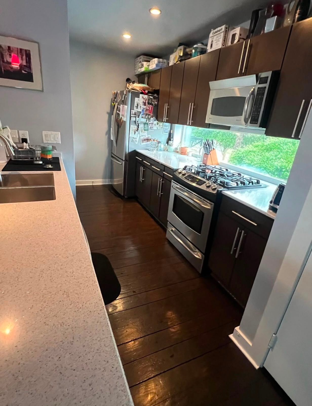 Polished modern kitchen after residential cleaning