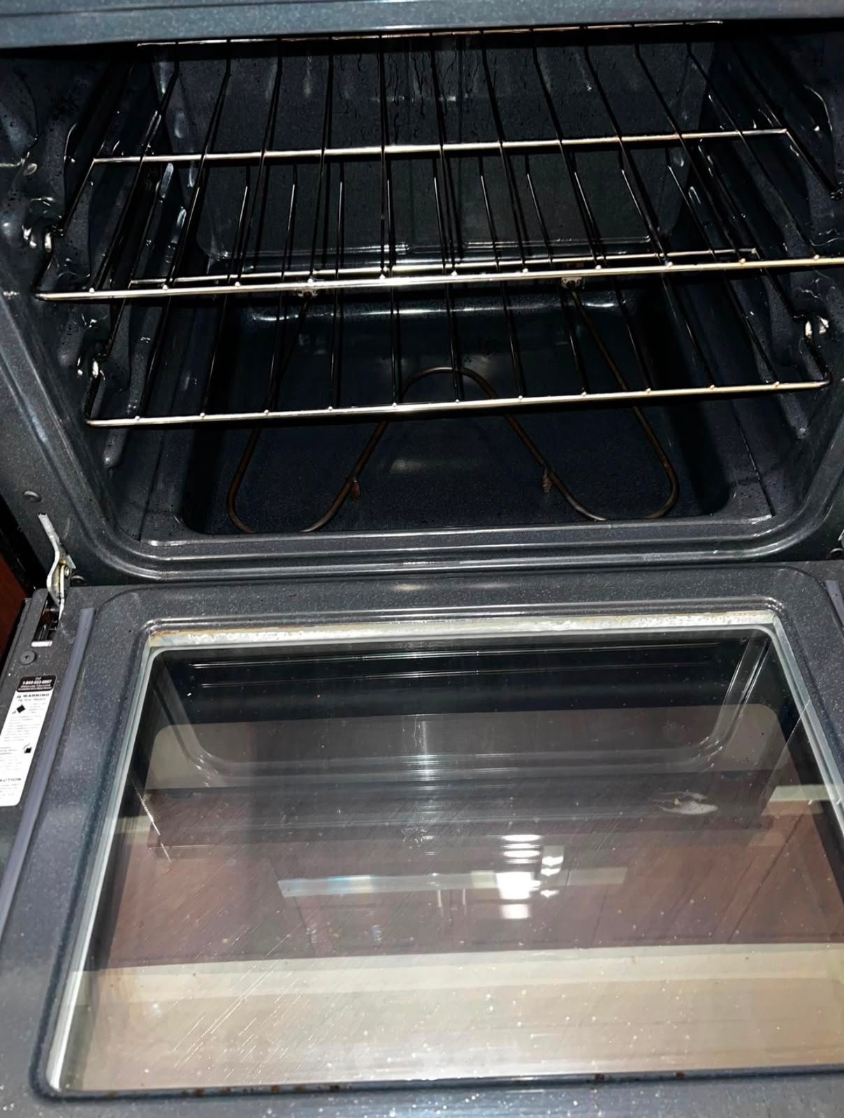 Detailed clean oven interior
